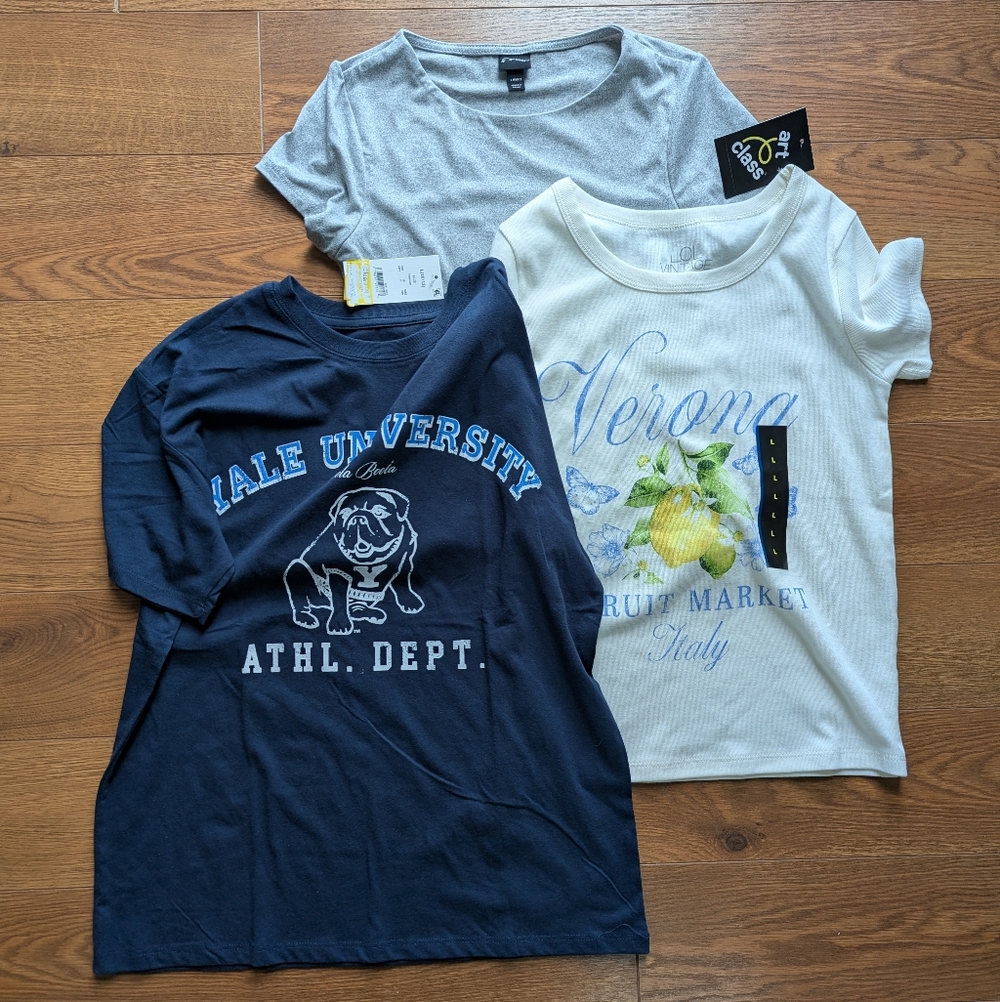 Art Class Girls Large T-Shirt Bundle of 3 NWT